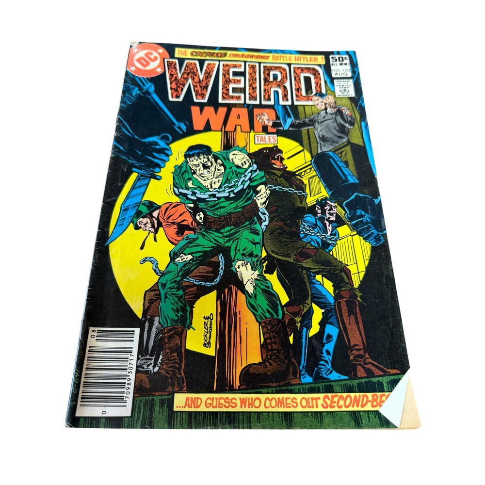 DC Weird War‎ Tales #102 August 1981 Creature Commandos Battle Hitler Bronze Age